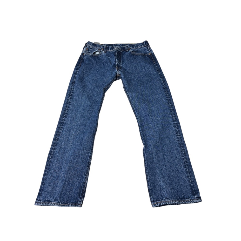 Levi's 501 Original Fit Straight Leg Blue‎ Denim Jeans Mens W34 L30